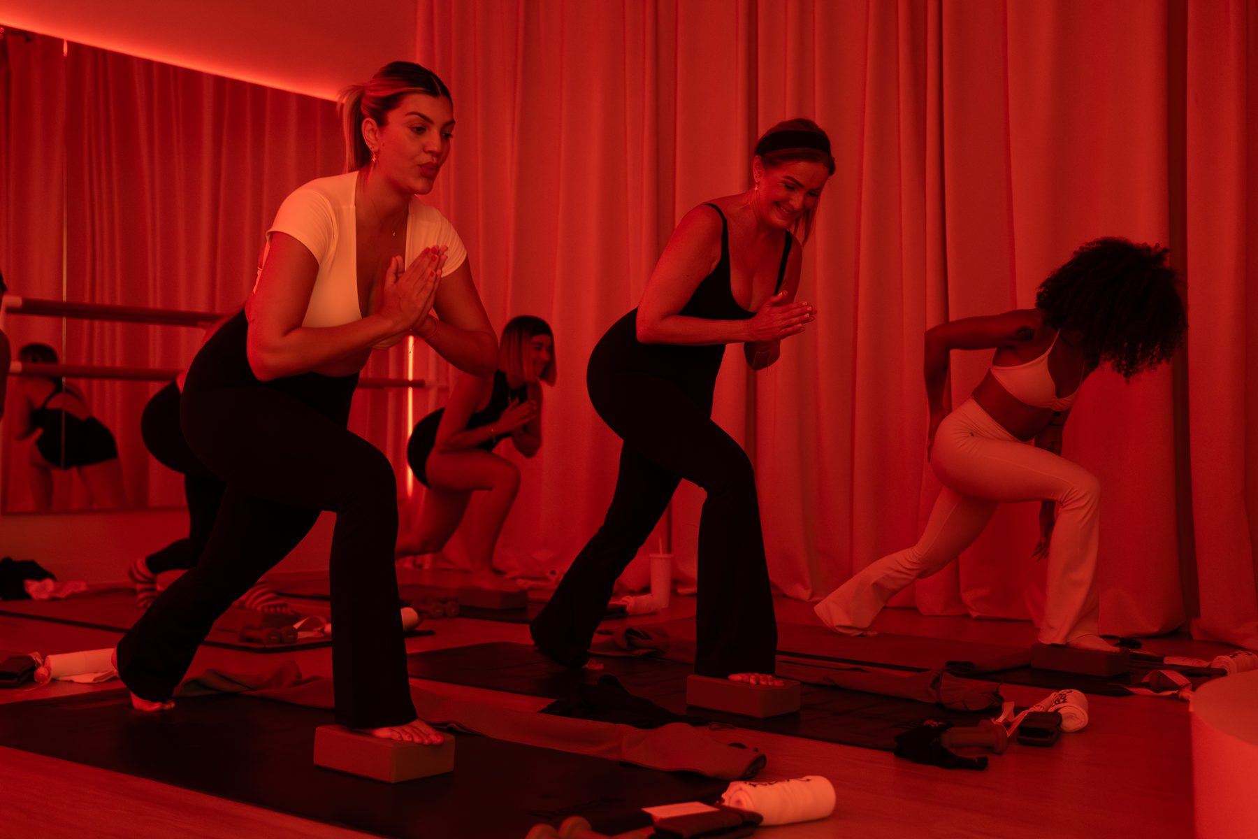 Clase de reformer en pareja